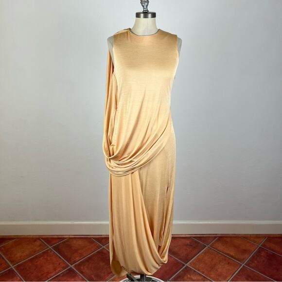 Jonathan Simkhai Roxi Draped Jersey Dress NWT - Picture 2 of 11